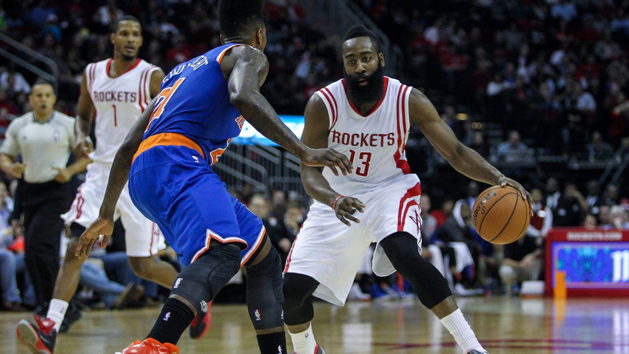 Harden leads depleted Rockets over Knicks